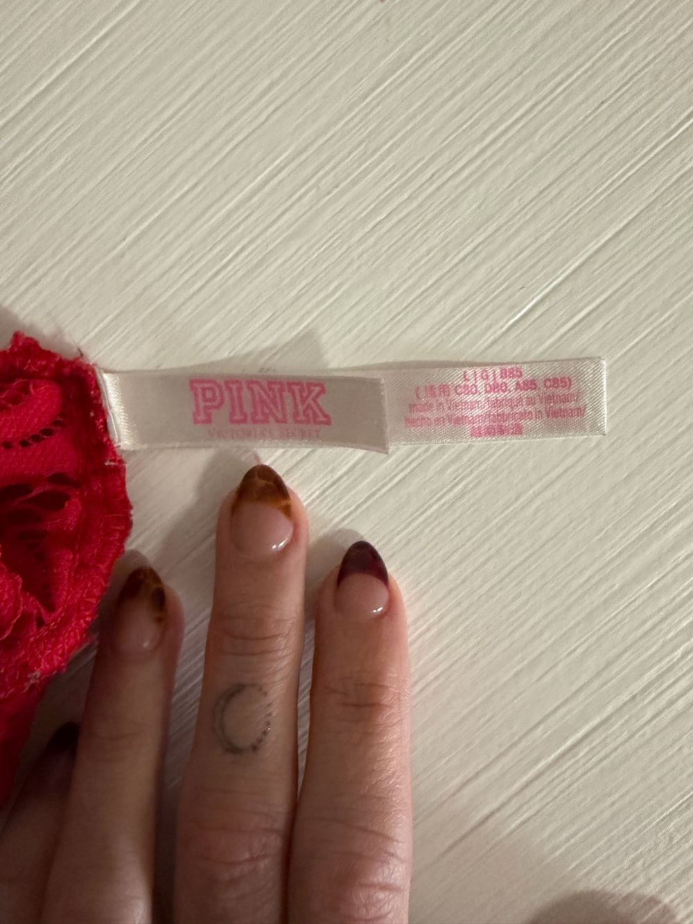 💋💄PINK Victoria's Secret Red Lace Bralette 💄💋 - Picture 8 of 9
